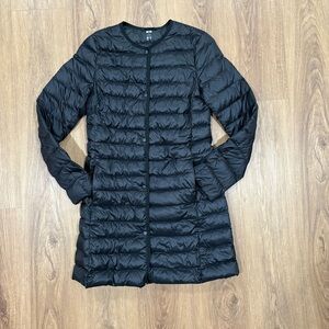 UNIQLO Women’s Small Black Puffer Coat ~ Down Filled
